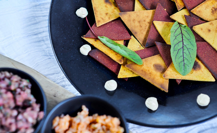 Een heerlijke borrel snack met zalmtartaar